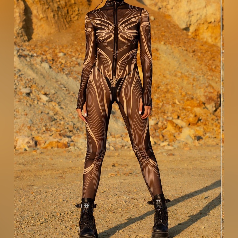 BADINKA Deep Tides Mesh bodysuit